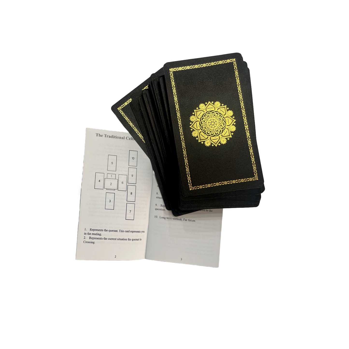 Gold Foil Tarot Deck | Premium Waterproof PVC Cards & Guide
