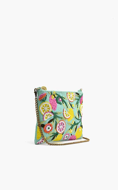 Citrus Blueberry Clutch Bag