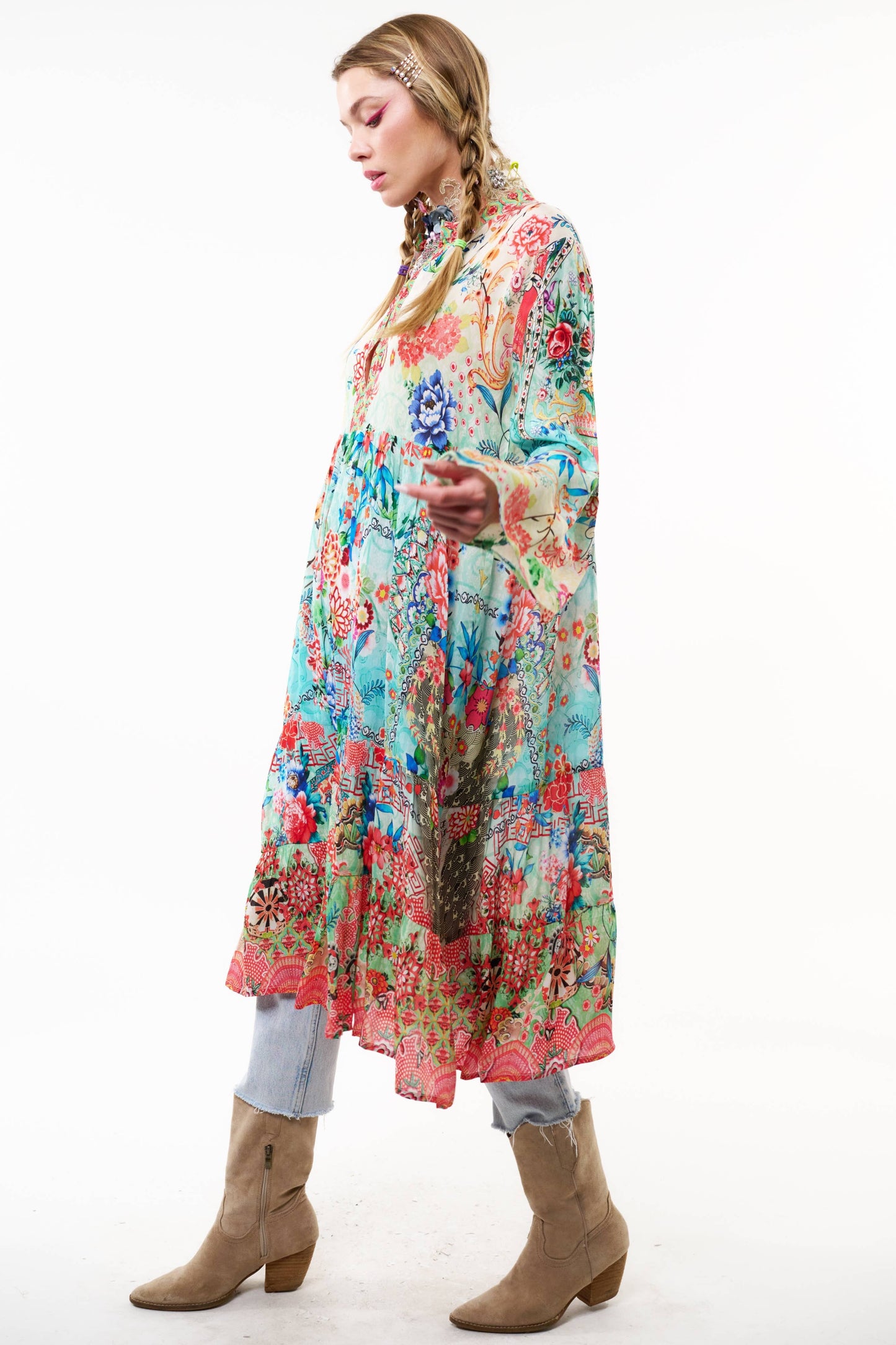 Alysia Dress: Etro Print