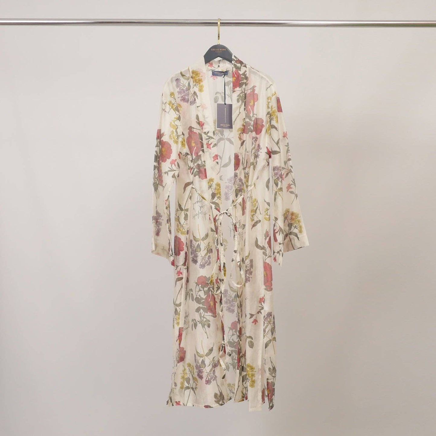 Flowing floral print kimono : One Size
