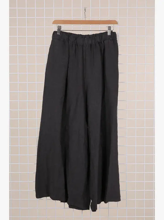 Linen trousers 100% linen Made in Italy: Anthracite grey