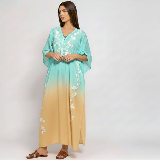 LONG KAFTAN: ONE SIZE FITS MOST- ONE SIZE FITS MOST