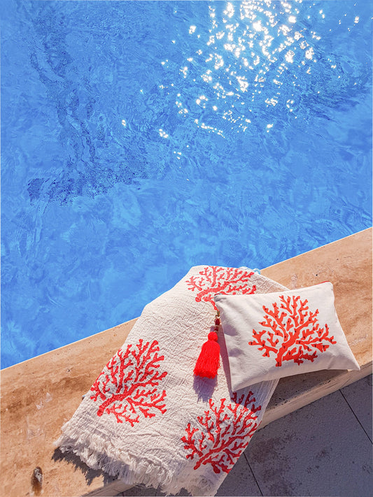 Coral Reef Turkish Beach Towel