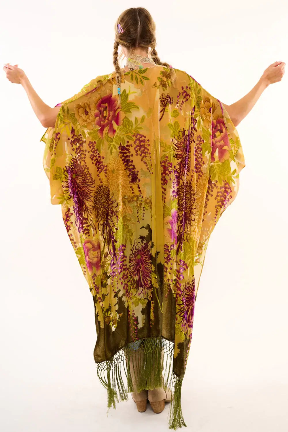 Forest Goddess Velvet Kimono- One Size