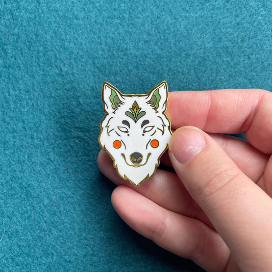 Lapel Pin - White Wolf 
