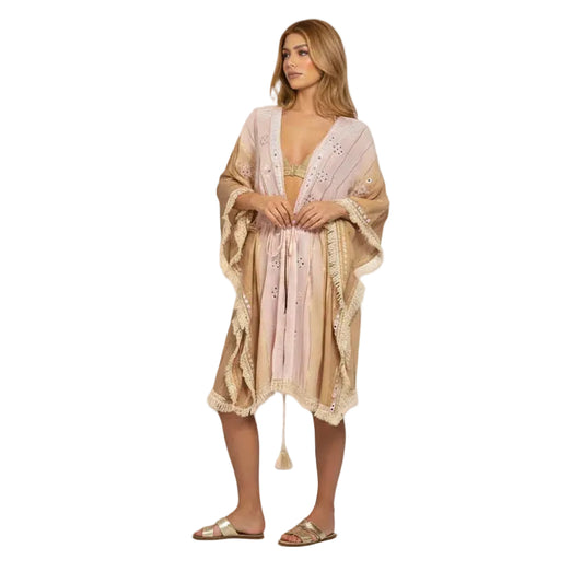 RESORT/ BEACH COVER UP KAFTAN: One Size