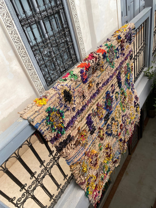 Vintage Boucherouite Rug Ourika 1Style -95/155m