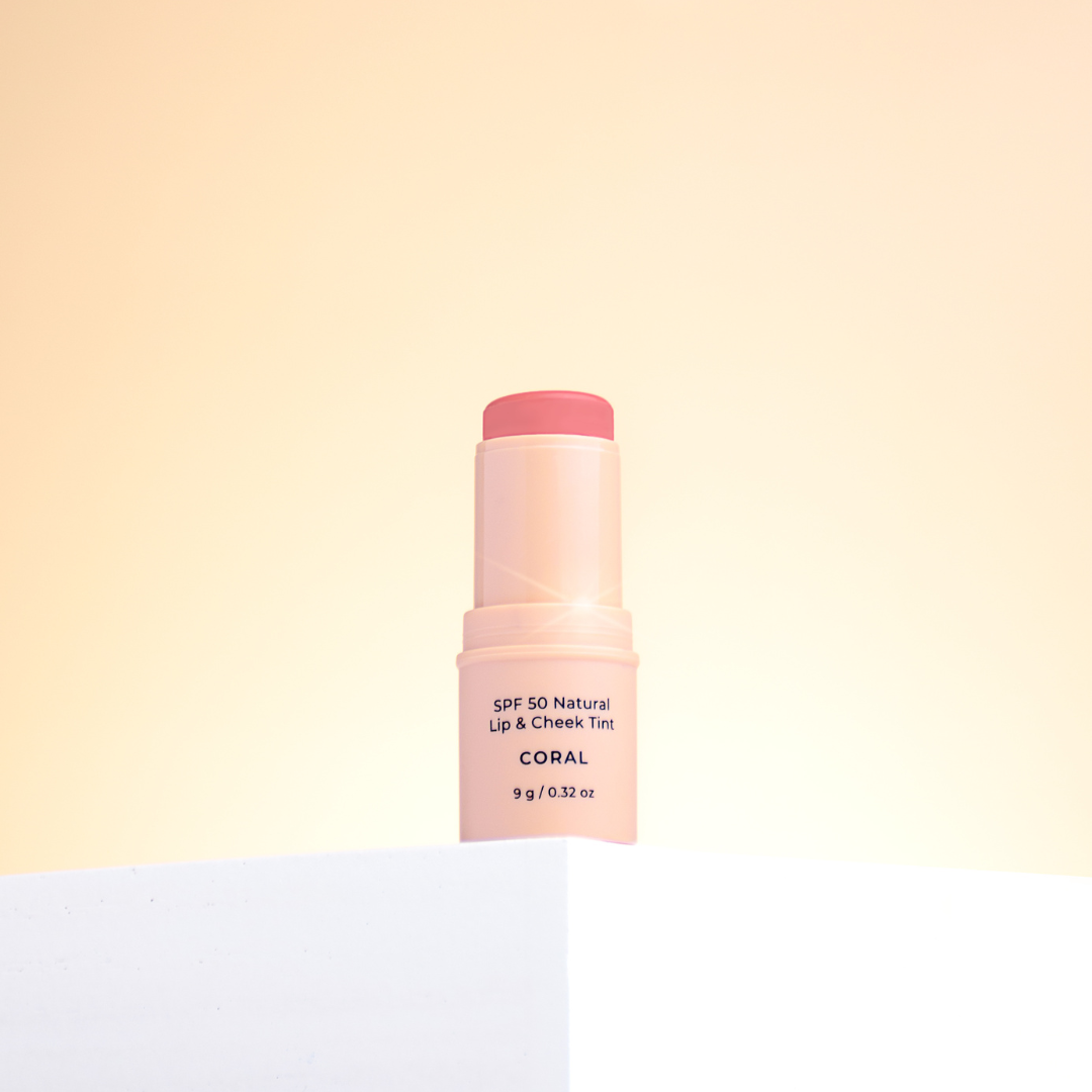 SPF 50 Natural Lip & Cheek Tint - Coral