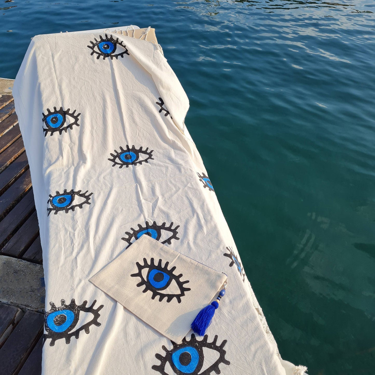 Evil Eye Bath/Beach Towel