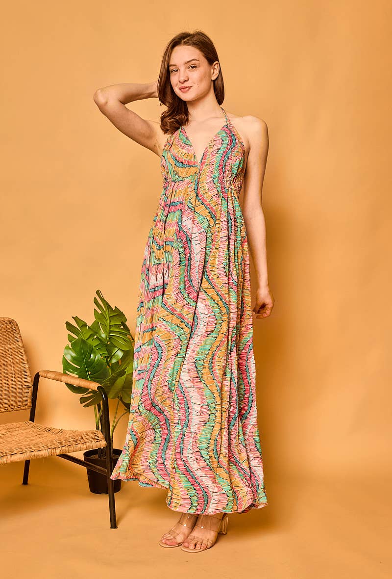 Bohemian silk dress