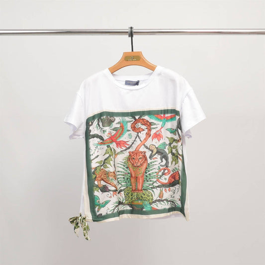 Jungle print T-shirt -size 10 to 12