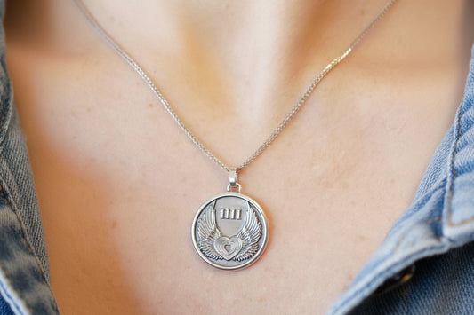 My Archetype 1111 ANGEL STERLING SILVER MEDALLION & CHAIN