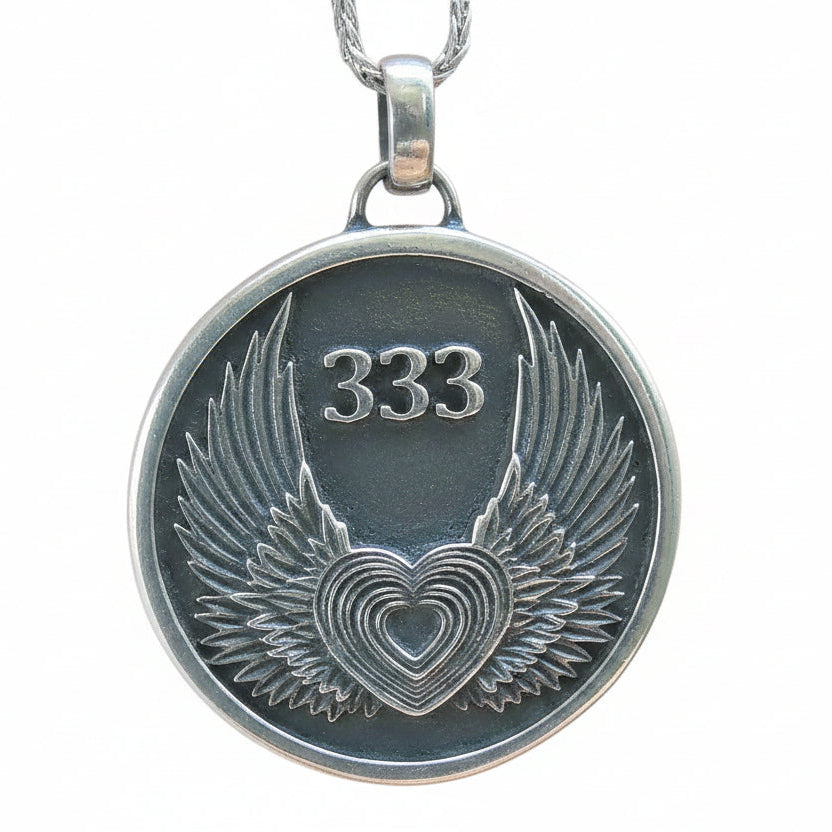 My Archetype 333 ANGEL STERLING SILVER MEDALLION & CHAIN