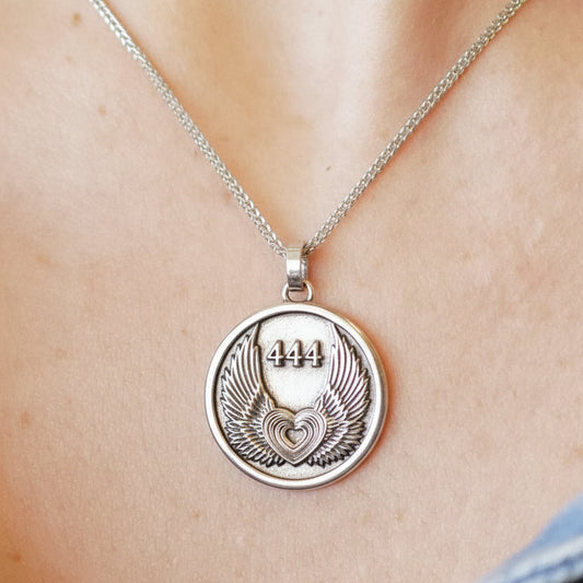 My Archetype 444 ANGEL STERLING SILVER MEDALLION & CHAIN