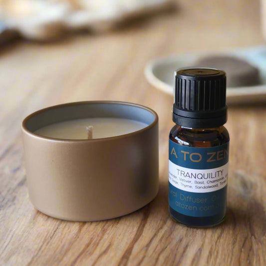 Tranquility Essential Oil Soy Candle & Diffuser Set
