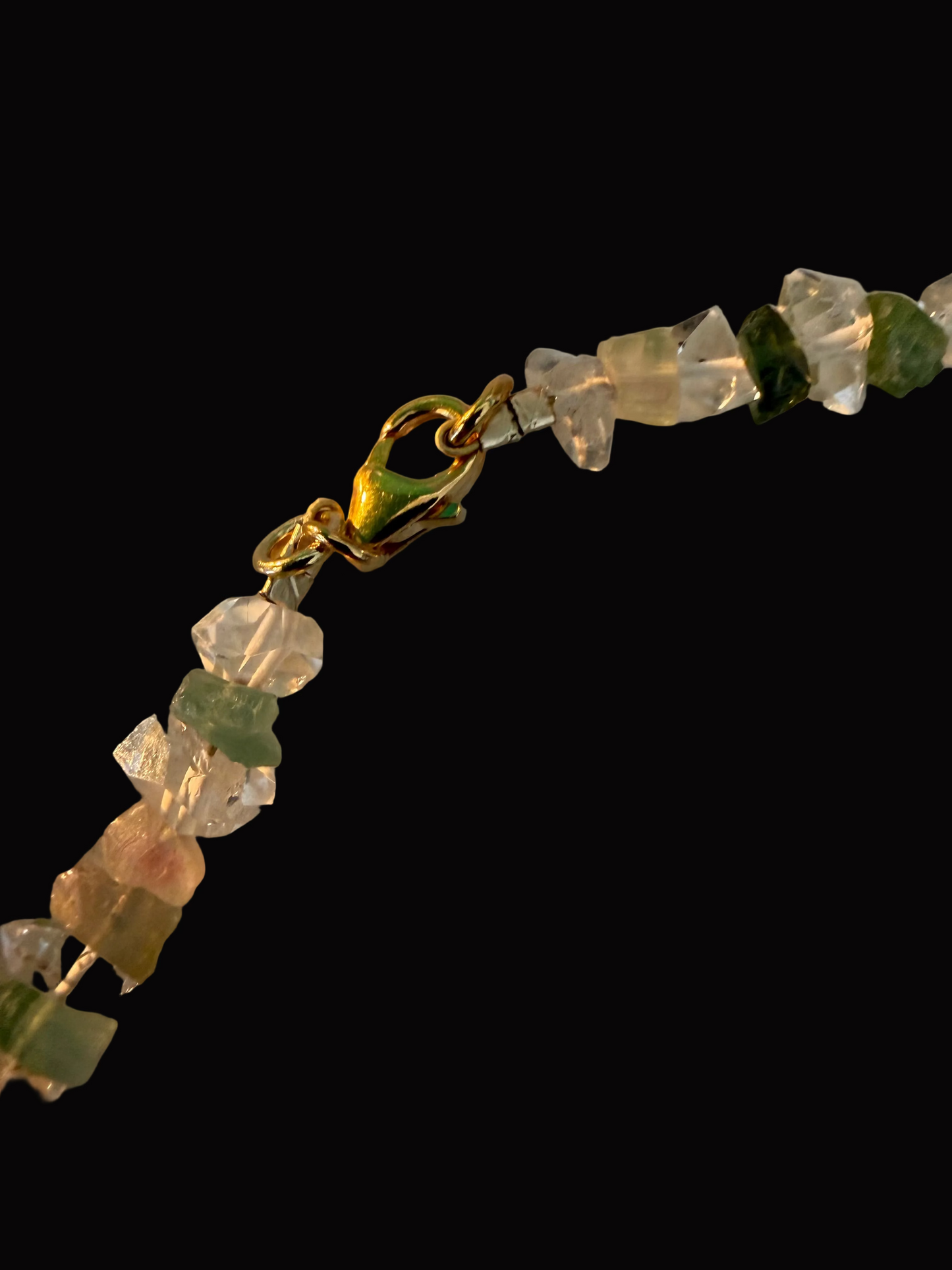 Prism of Light 54 — Herkimer Diamond & Tourmaline Necklace, 18ct Gold Vermeil by My Archetype (Copy)