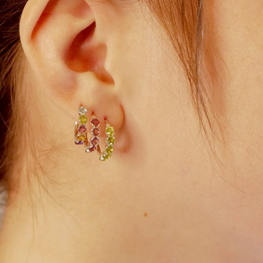 My Archetype Hoop Huggies Sterling Silver Earrings