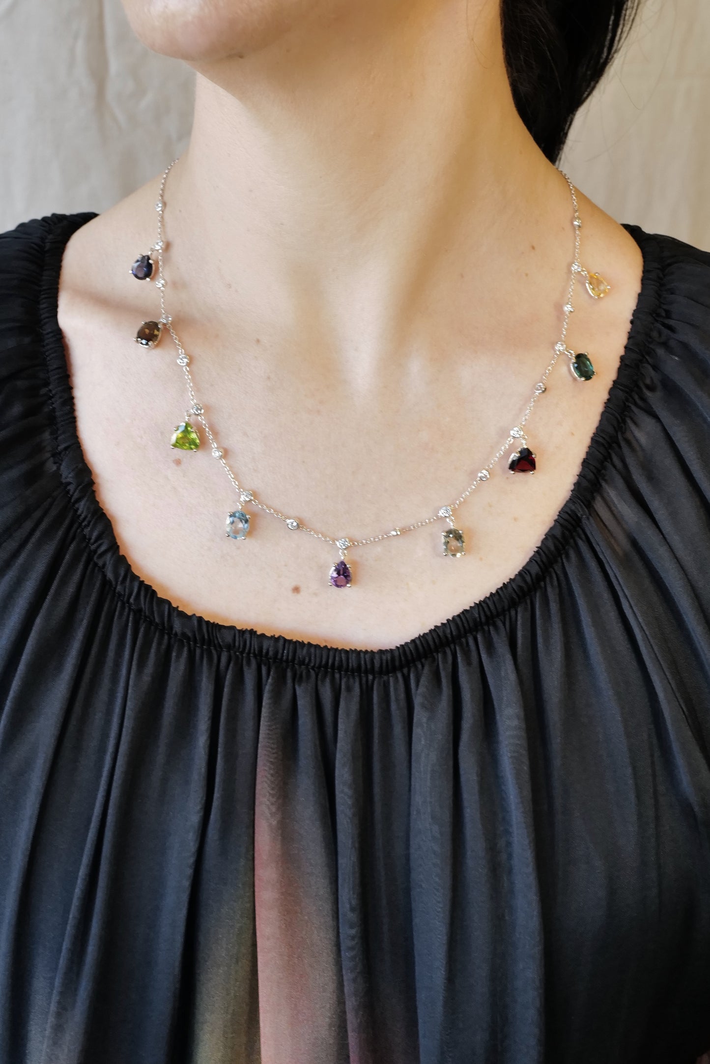 Multi-Gemstone Shaker Necklace