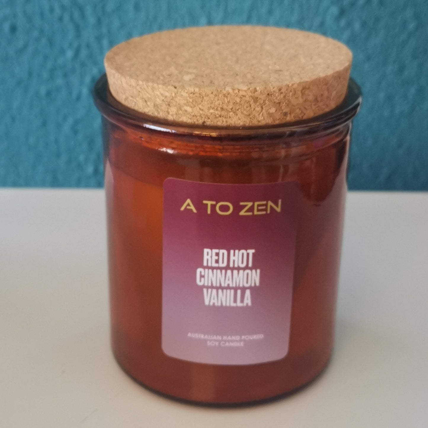 Red Hot Vanilla Cinnamon Soy Candle -Medium