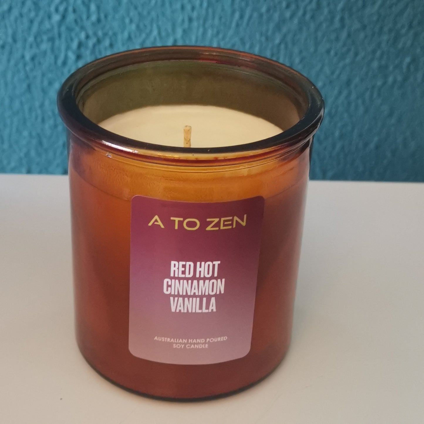 Red Hot Vanilla Cinnamon Soy Candle -Medium