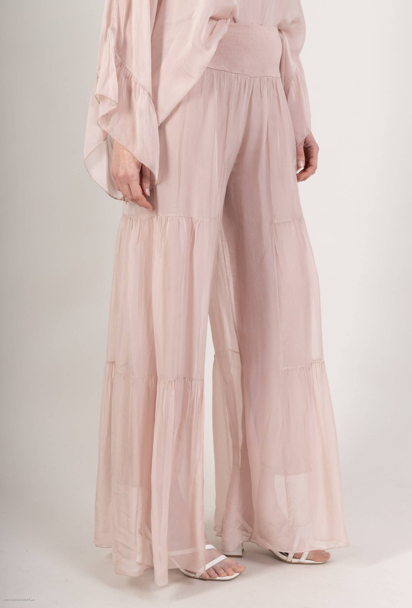 Layered Pants- 30% silk 70% viscose / Camel / One size- S to M