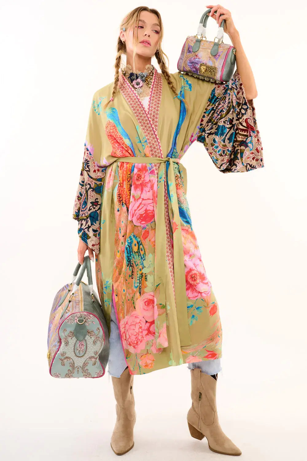 Fantasy Kimono: Vintage Olive / One Size