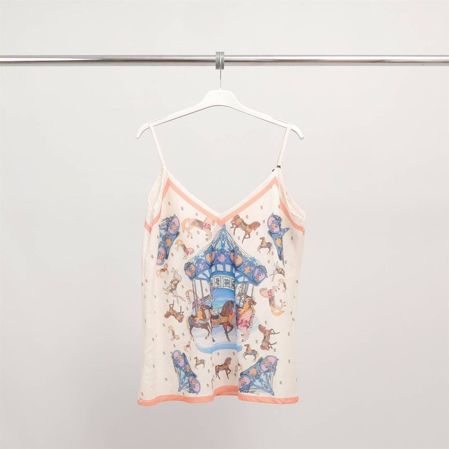 Circus Print Tank Top Blue- 12 to 14