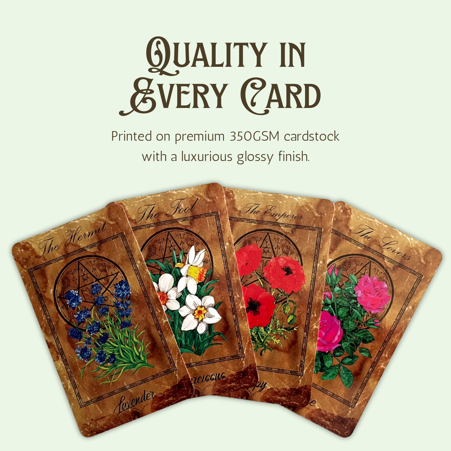 The Enchanted Flowers Tarot & Guide by Vera Petruk