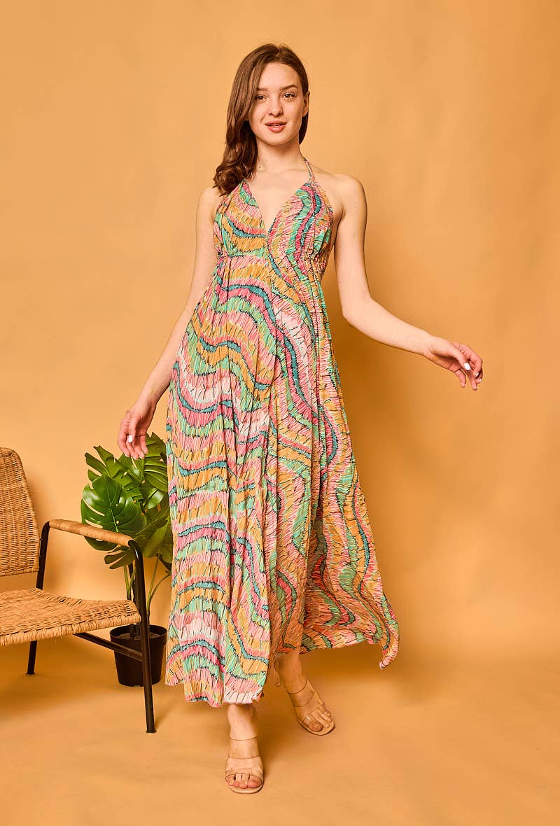 Bohemian silk dress