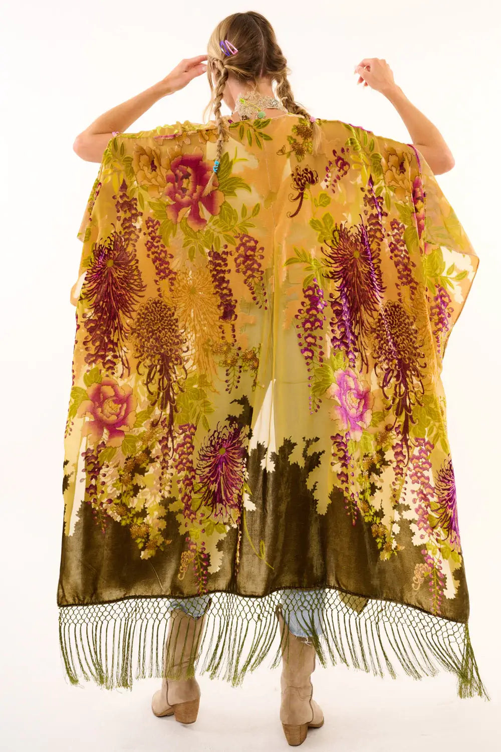 Forest Goddess Velvet Kimono- One Size