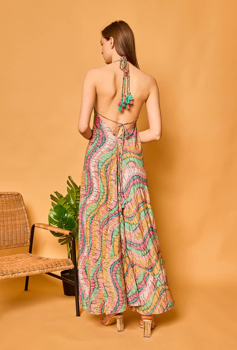 Bohemian silk dress