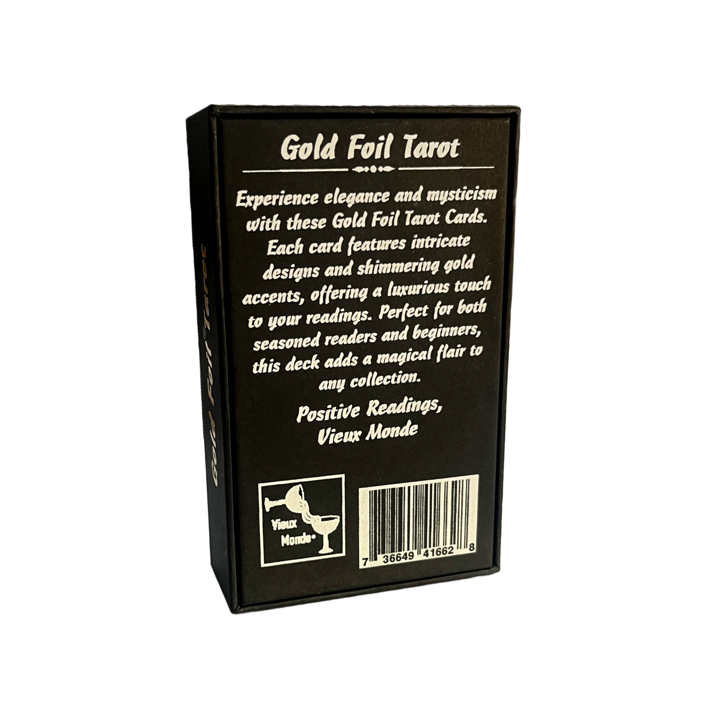 Gold Foil Tarot Deck | Premium Waterproof PVC Cards & Guide