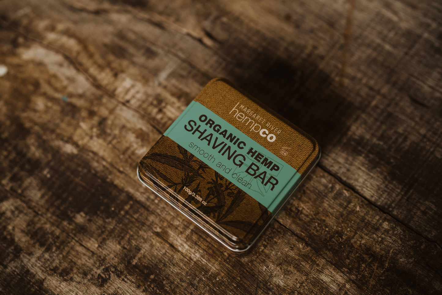 Hemp Shaving Bar: Tin & Bar