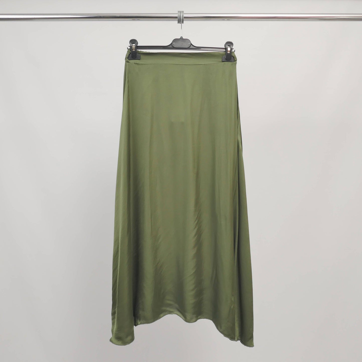 Long skirt in viscose : Olive: Size Small
