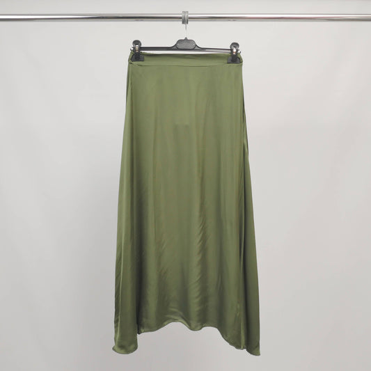 Long skirt in viscose : Olive: Size Small