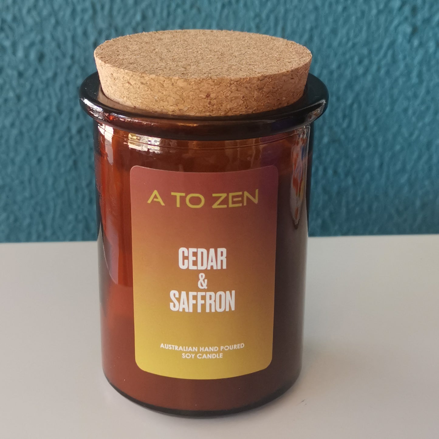 Cedar & Saffron Soy Candle-Small