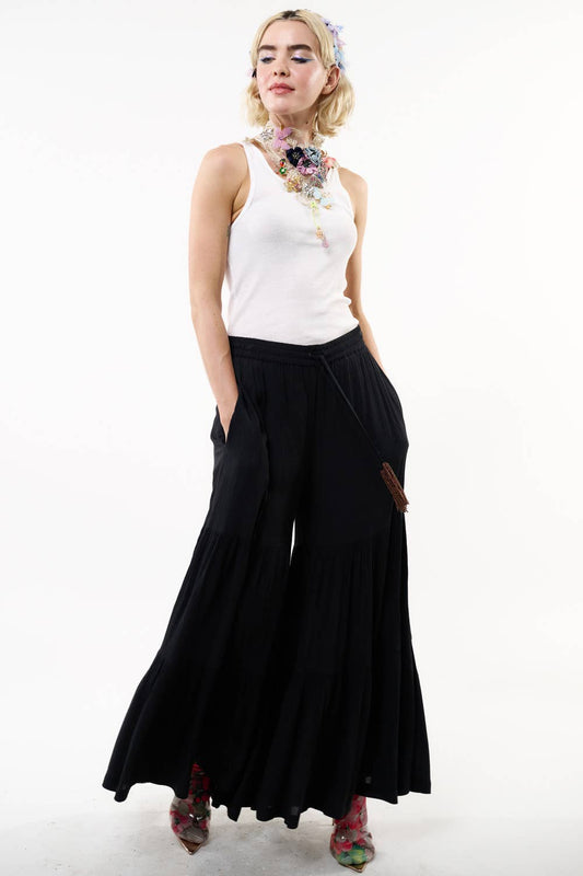 Dream Palazzo Pants : Black