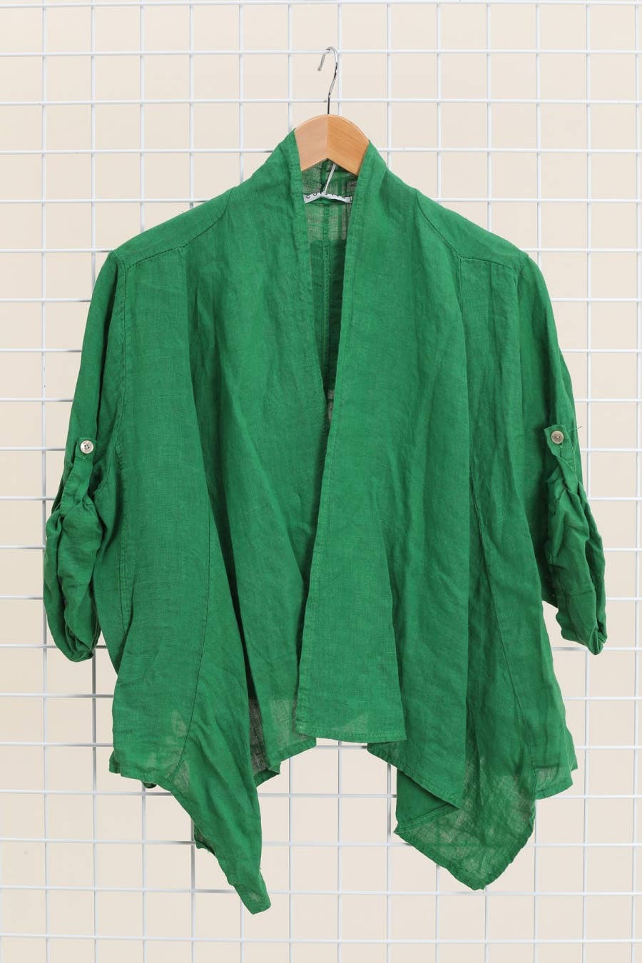 Jacket 100% linen: Vivid Green