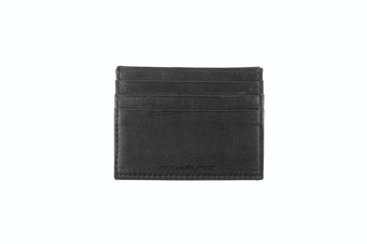 Leather Credit Card Holder: Crazy Horse Brown