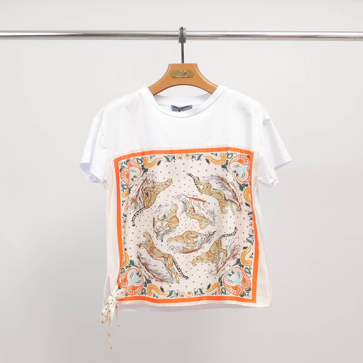Cheetah Print T-shirt Made in Italy