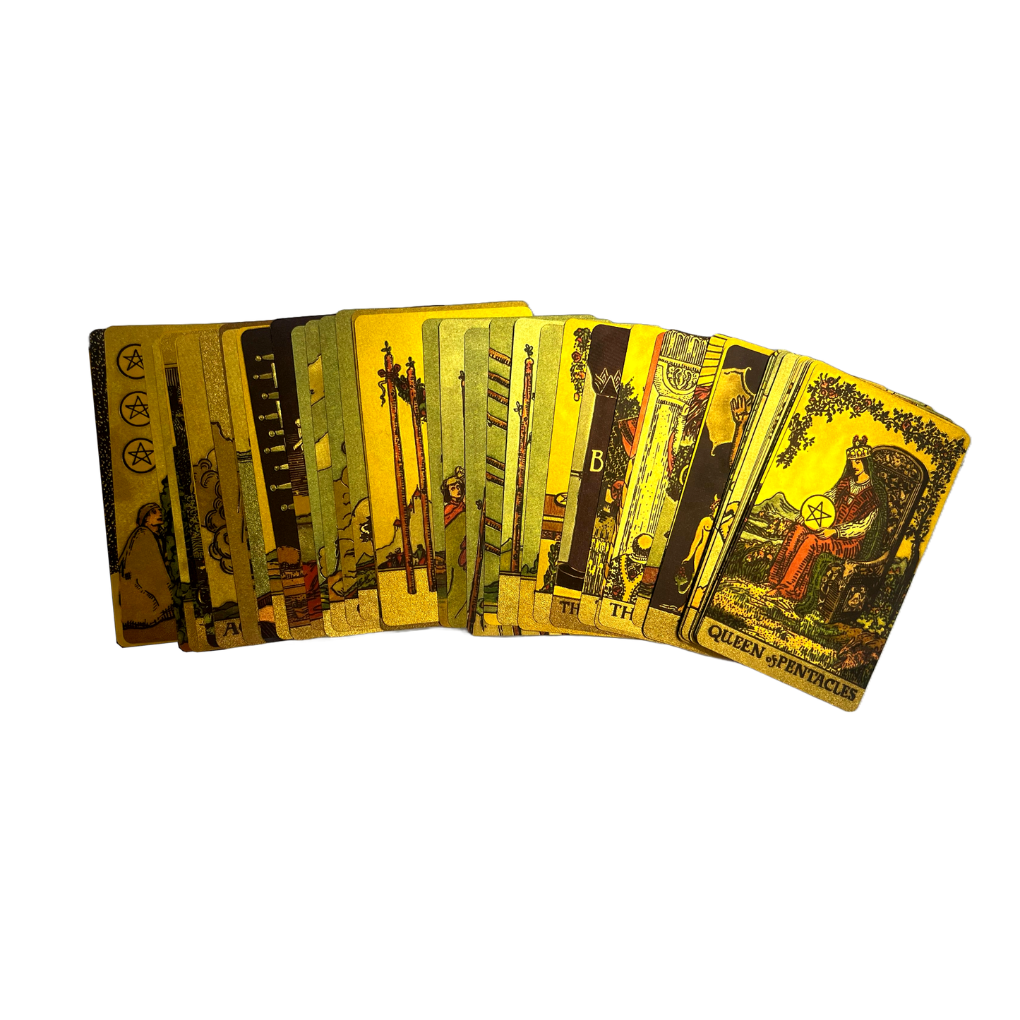 Gold Foil Tarot Deck | Premium Waterproof PVC Cards & Guide