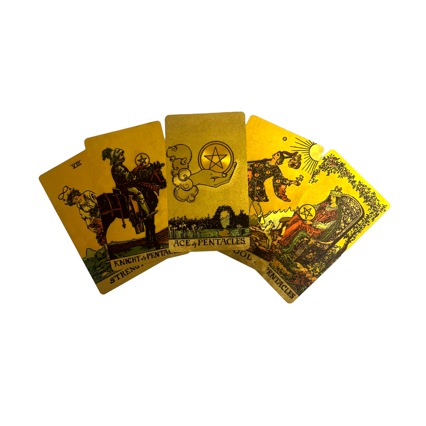 Gold Foil Tarot Deck | Premium Waterproof PVC Cards & Guide