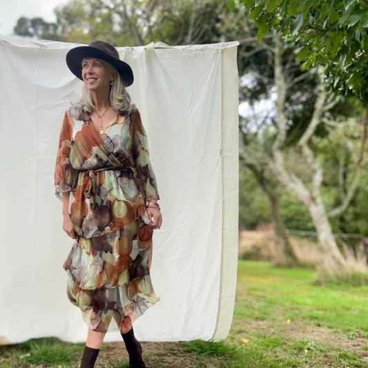 Italian Silk Dress S/M