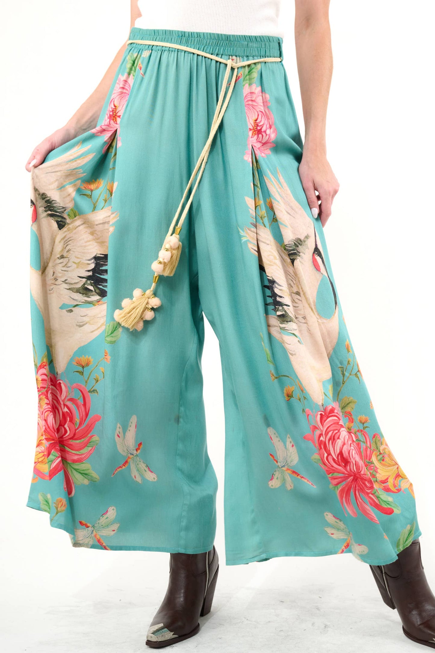 The Legend of the Crane Pants : Vintage Emerald / Size Small