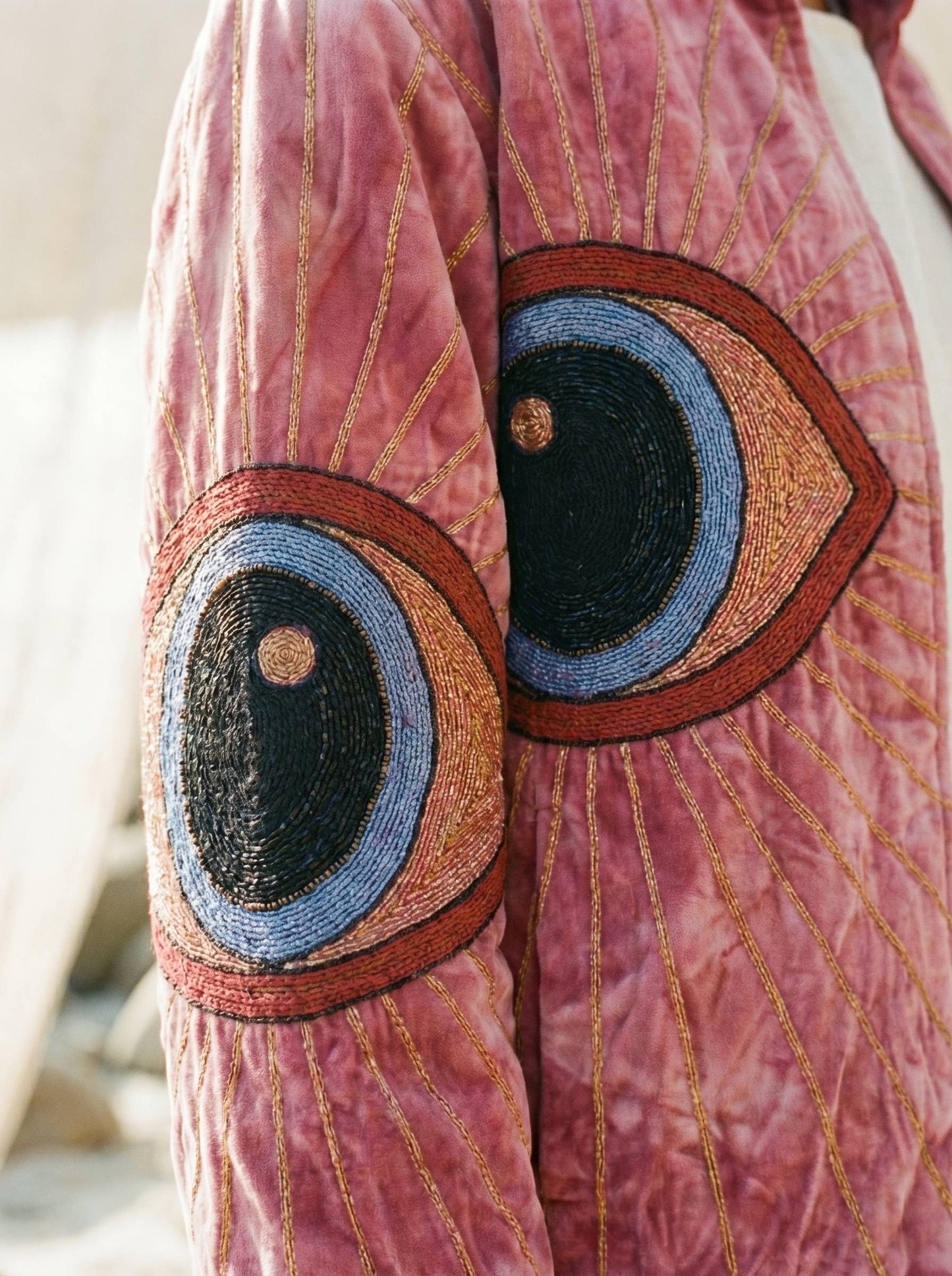 Eye Velvet  Embrodiered Jacket