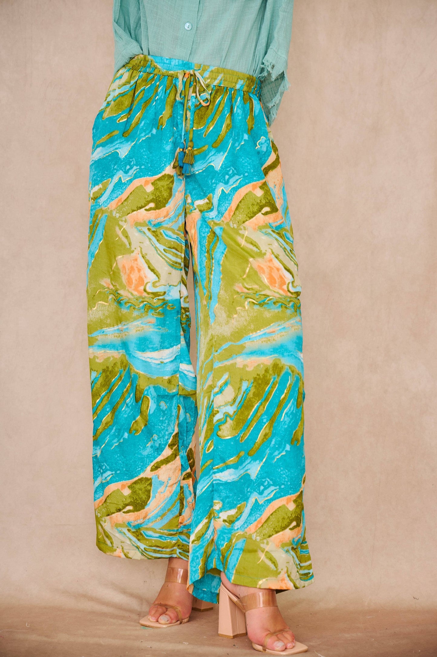 Fluid silk pants -  One size